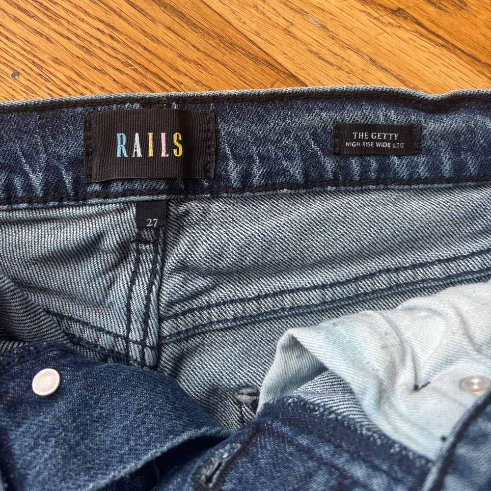 Rails Getty Wide Leg Jeans in Moonlit Ocean - Picture 5 of 5